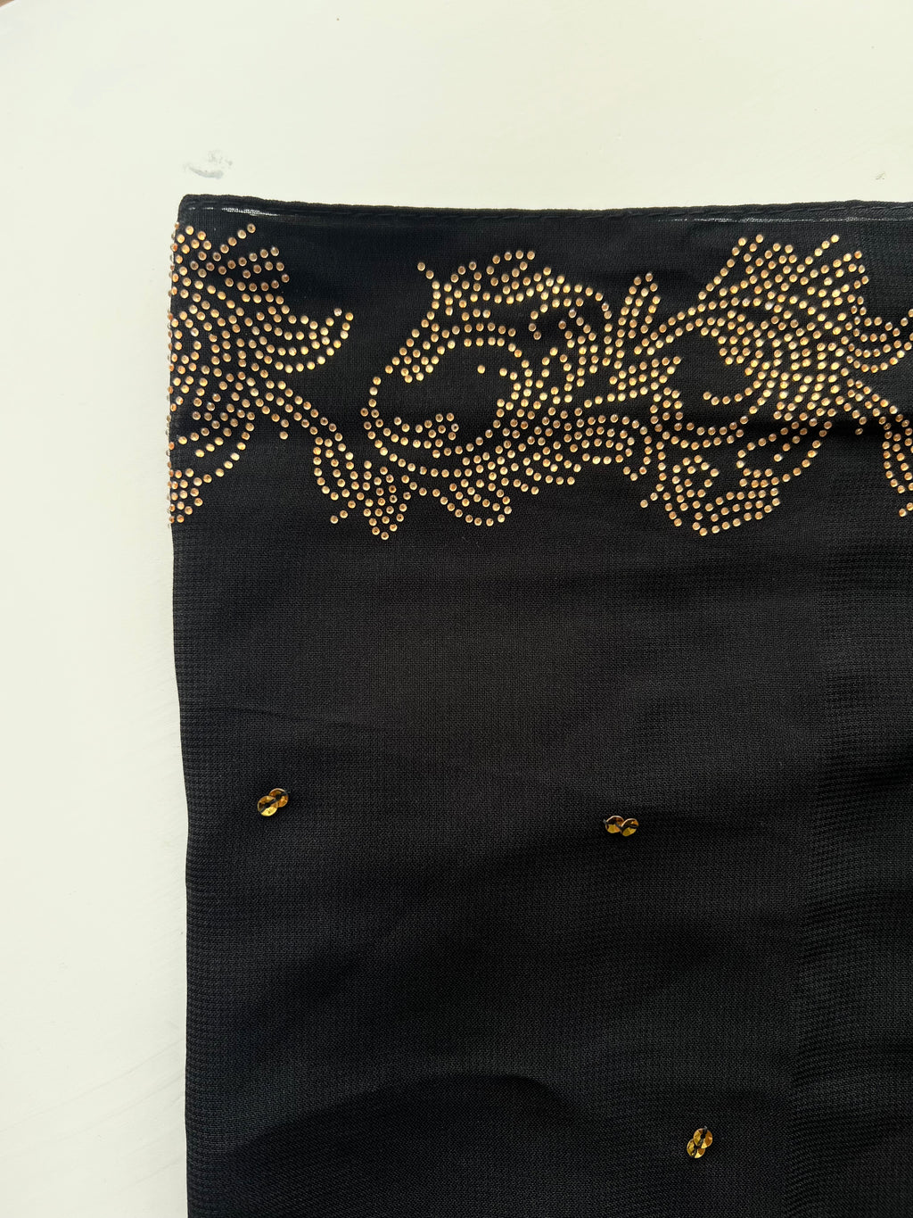 Black on Gold Hijab