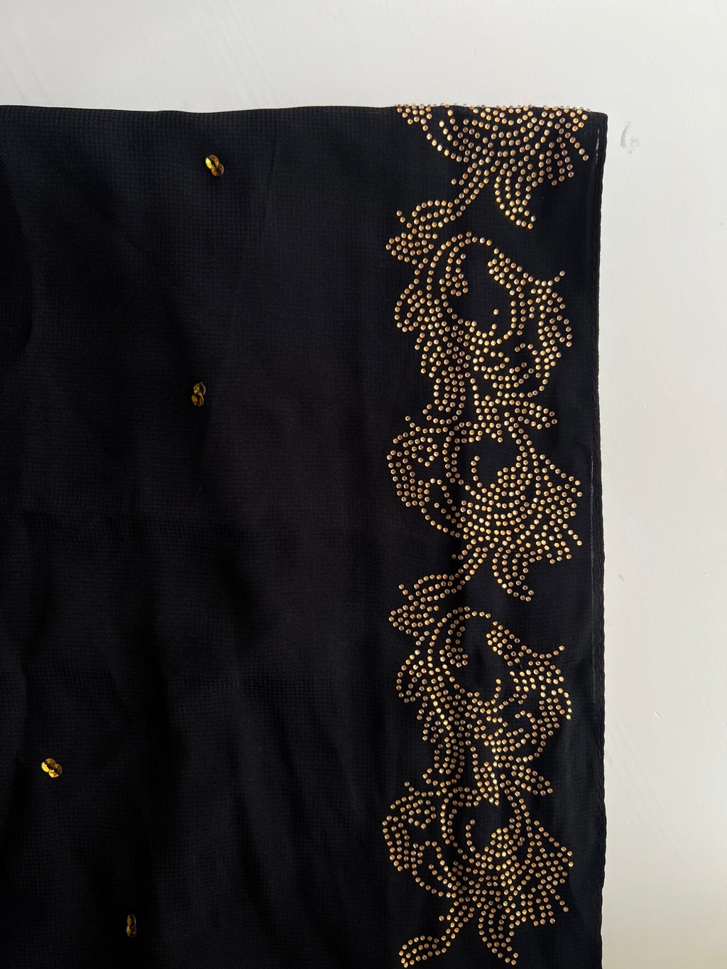Black on Gold Hijab