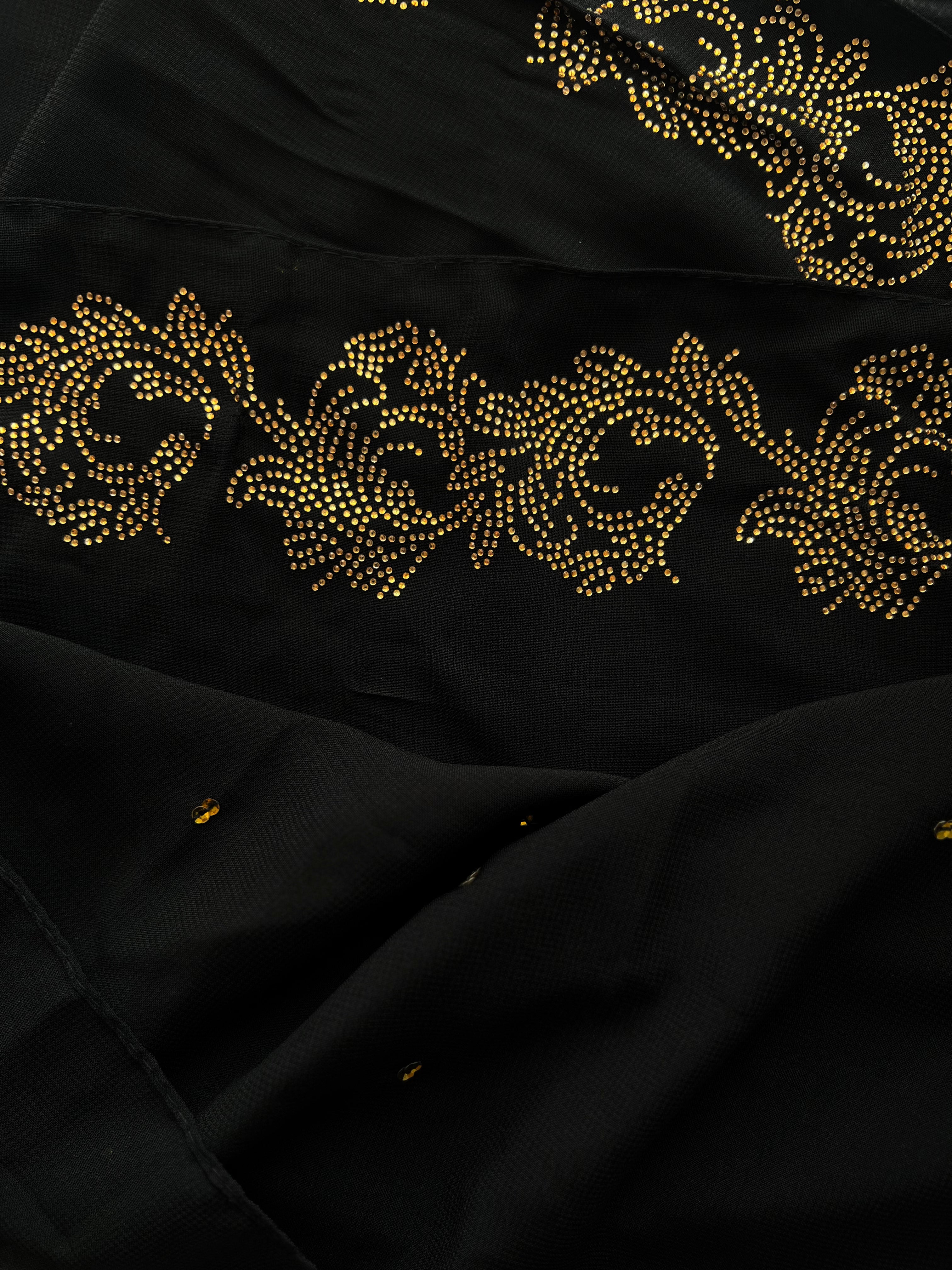 Black on Gold Hijab