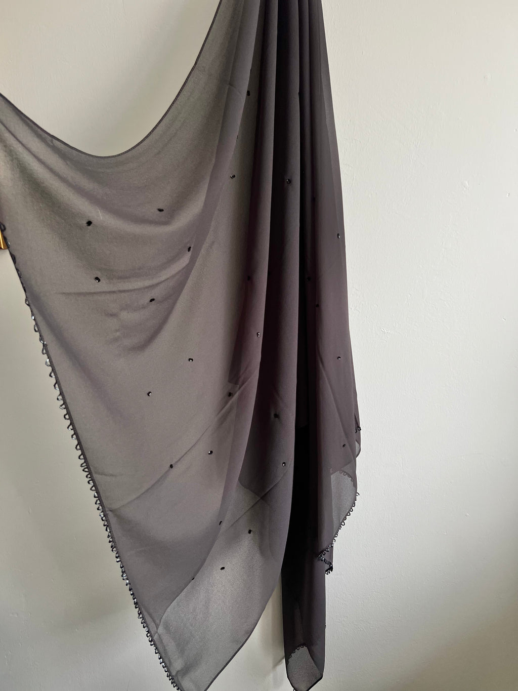 Kinari Hijab - Charcoal Grey
