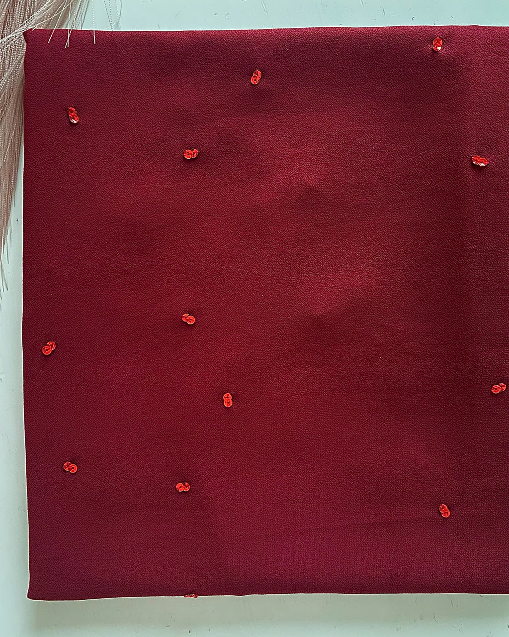 Deep Rose Flower Hijab