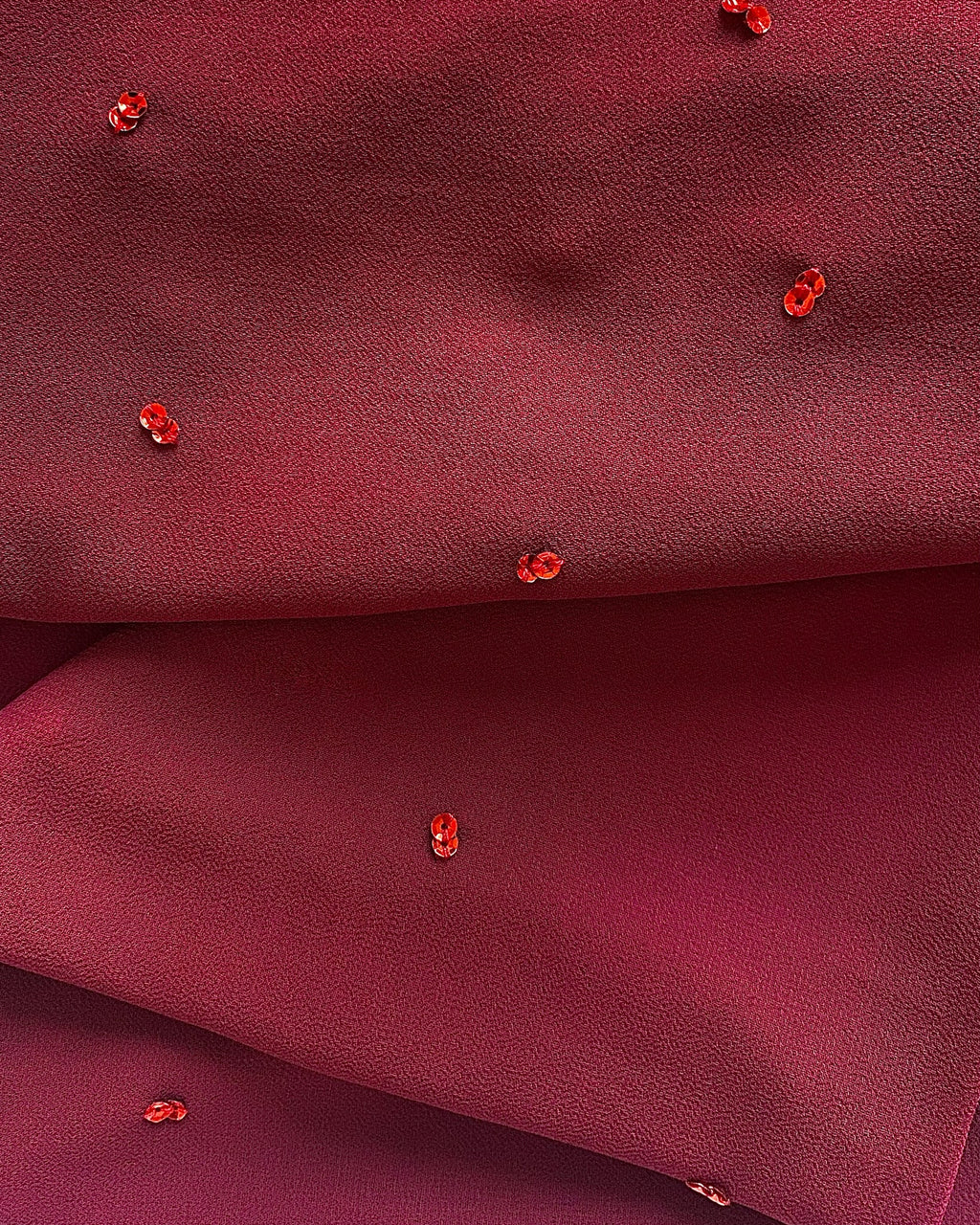 Deep Rose Flower Hijab