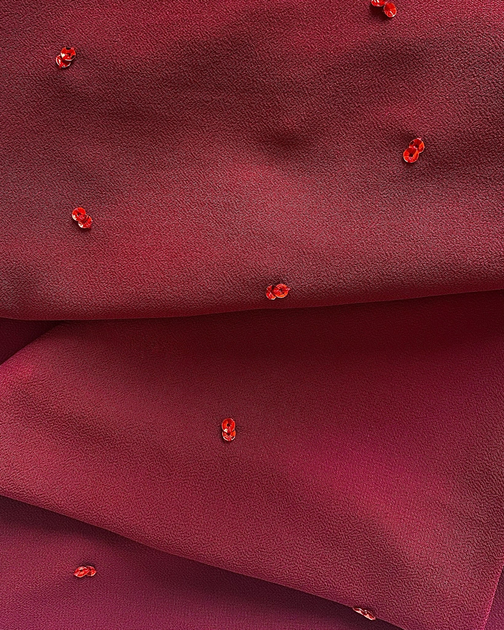 Deep Rose Flower Hijab