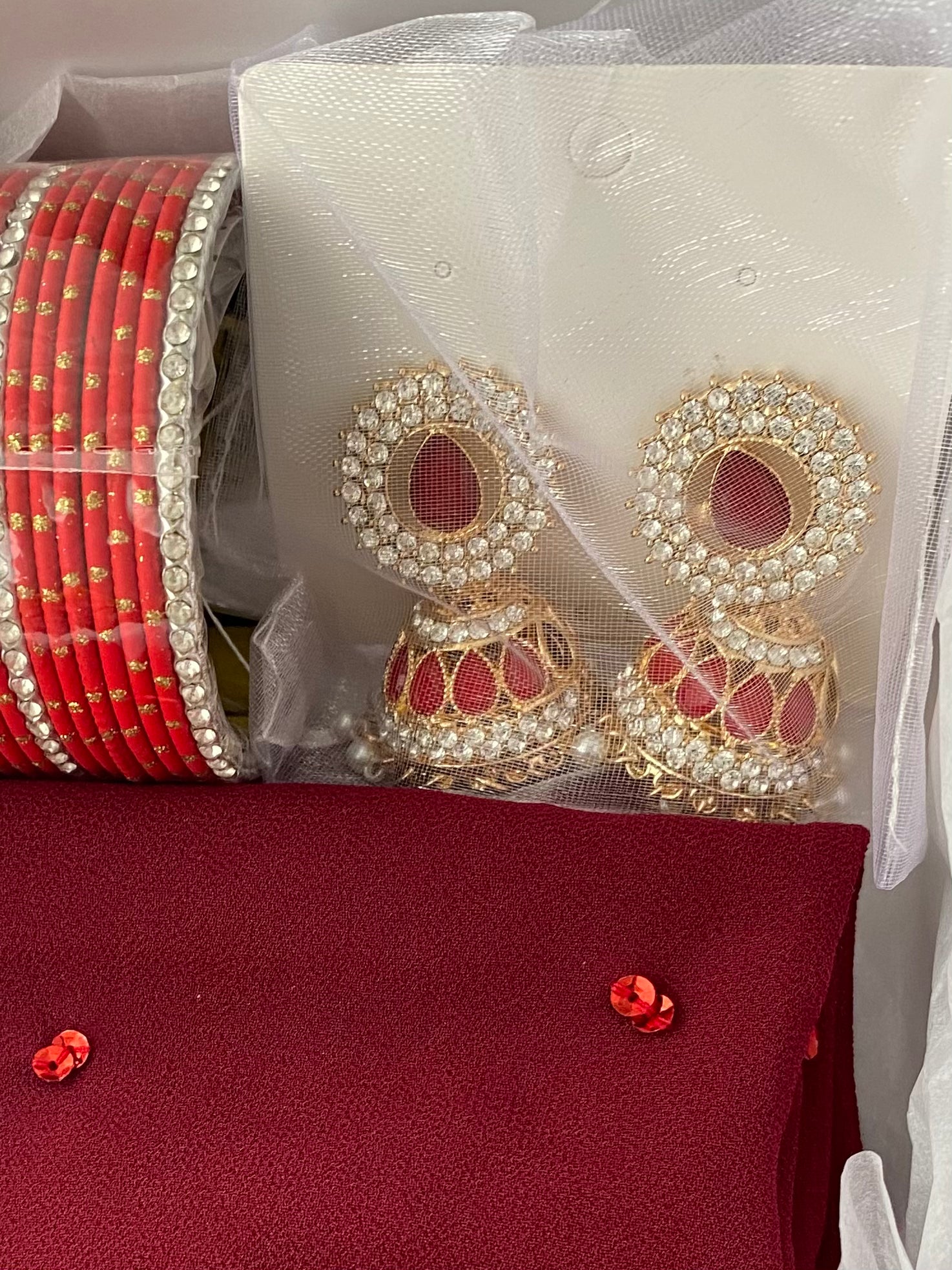 Eid Box - Maroon Red