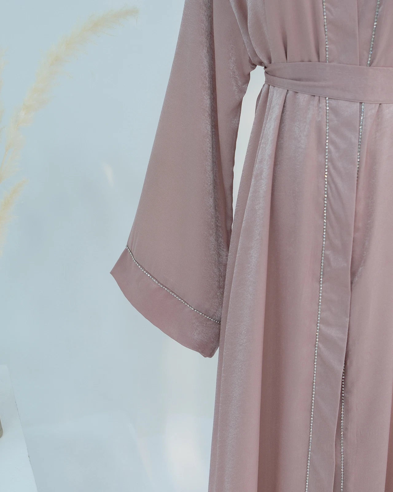 Pink Stonework Abaya